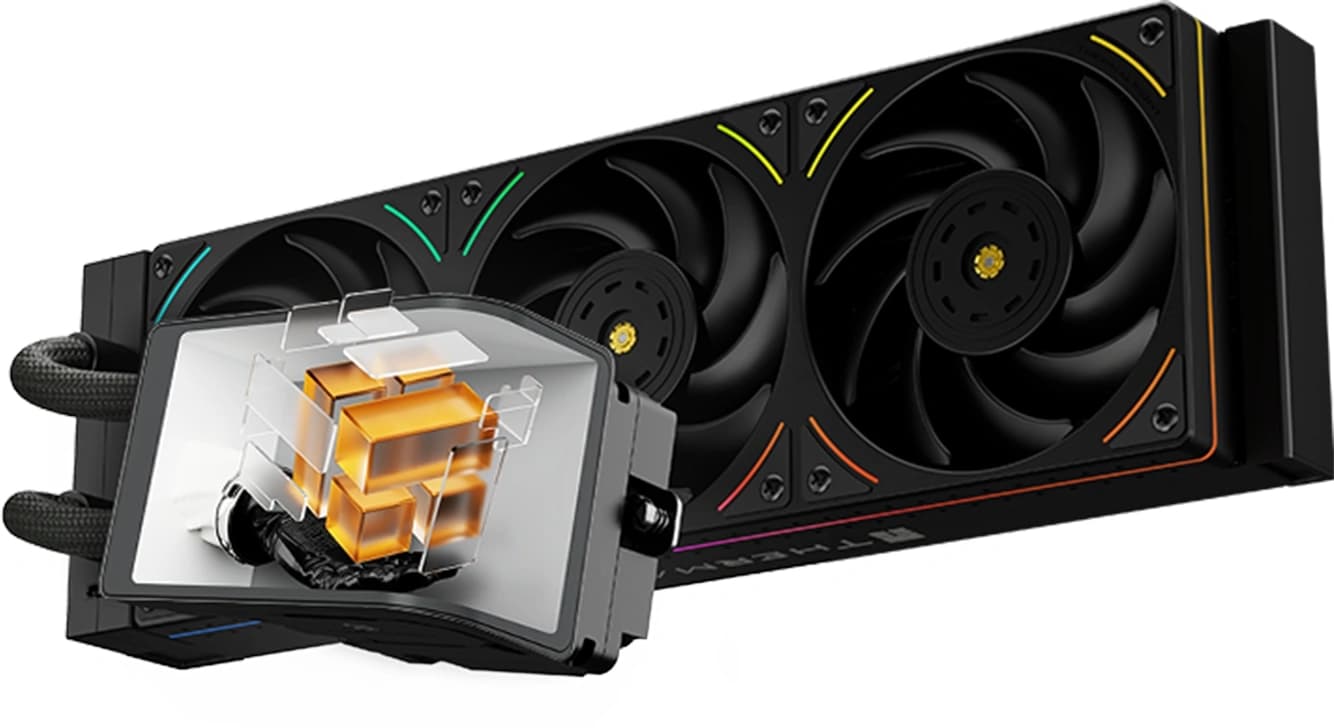 Система водяного охлаждения Thermalright Wonder Vision 360 UB ARGB Soc-AM5/AM4/1200/1700/1851 черный 4-pin 28.1dB Al LCD Ret (W-VISION-UB-360-BL-ARGB)