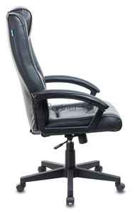 Кресло руководителя Бюрократ T-9906N/BLACK черный, кожа