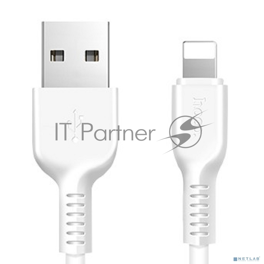 Кабель USB 2.0 HOCO X13, AM/Lightning M, белый, 1м