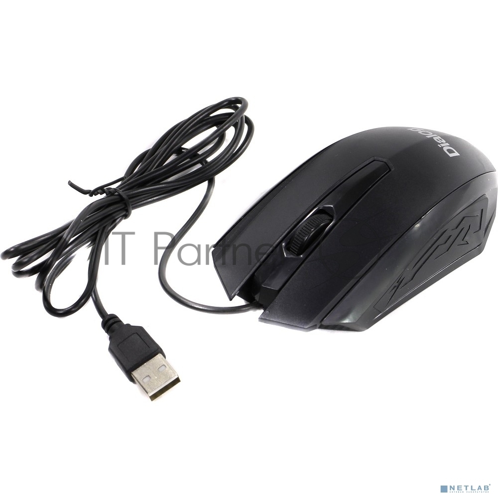 Мышь проводная Dialog Comfort MOС-19U черный, 1200 dpi, USB, кнопки - 3