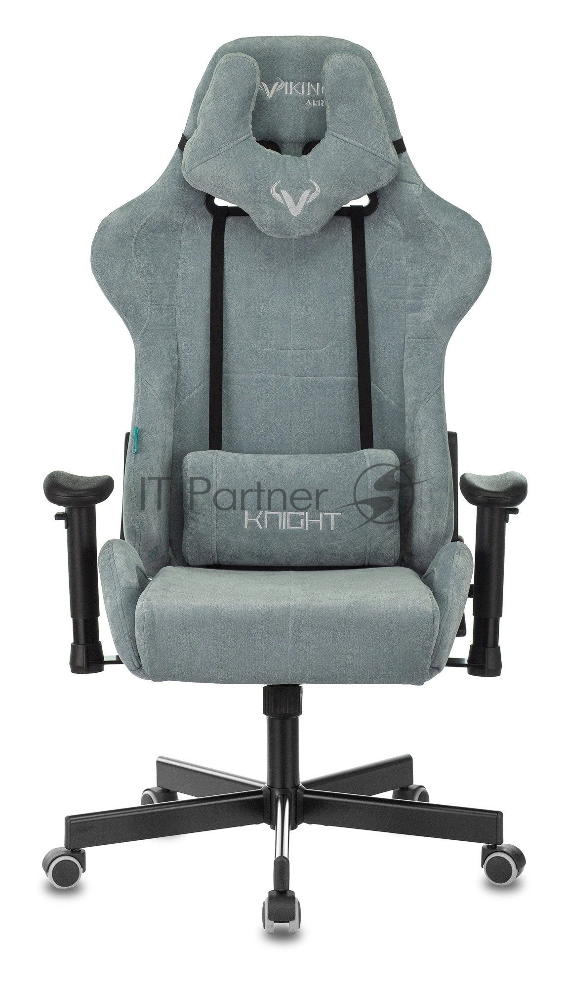 Кресло Бюрократ VIKING KNIGHT LT28 FABRIC серо-голубой, ткань, 120 кг, механизм качания