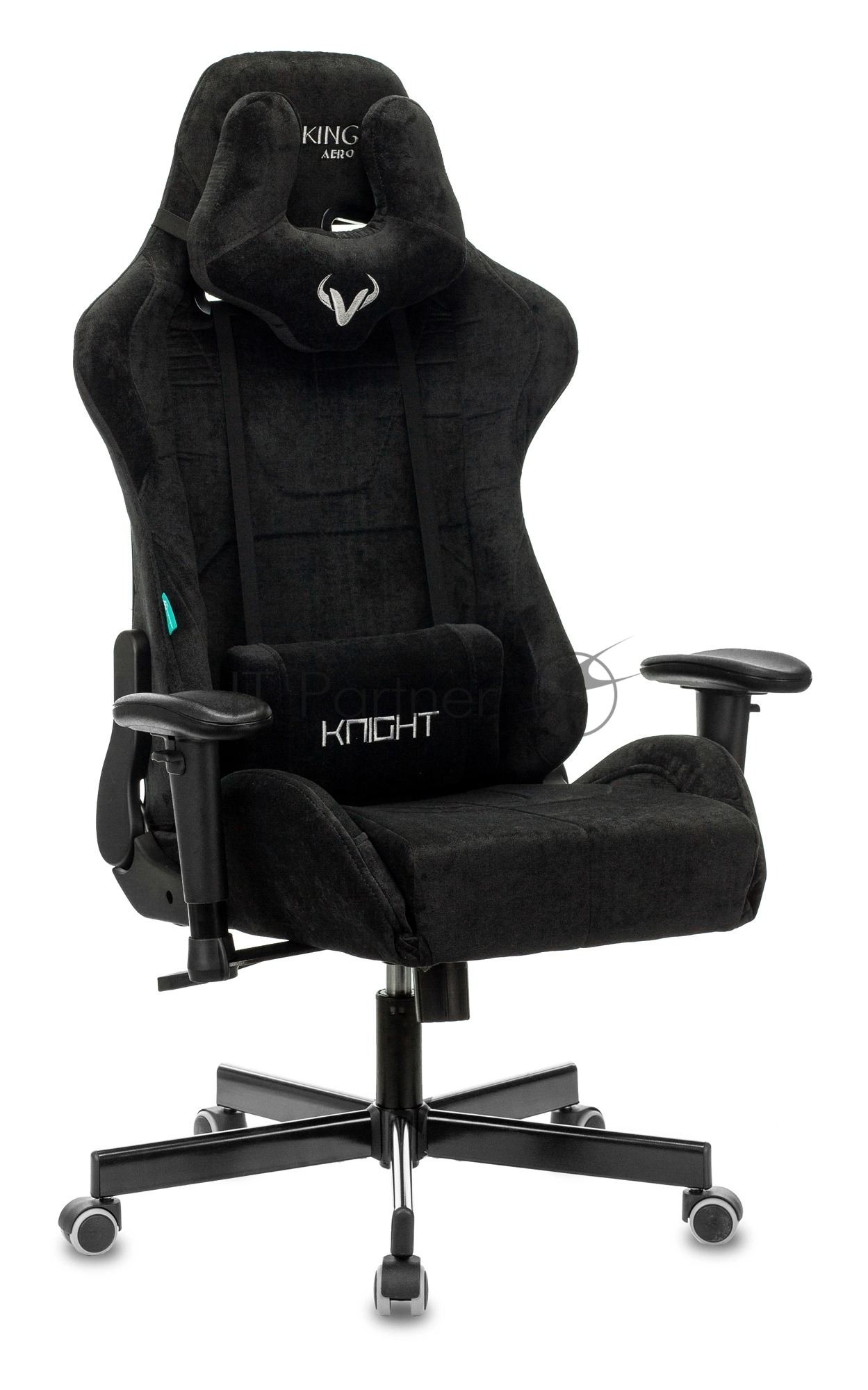 Кресло Бюрократ VIKING KNIGHT LT20 FABRIC черный, ткань, 120 кг, механизм качания