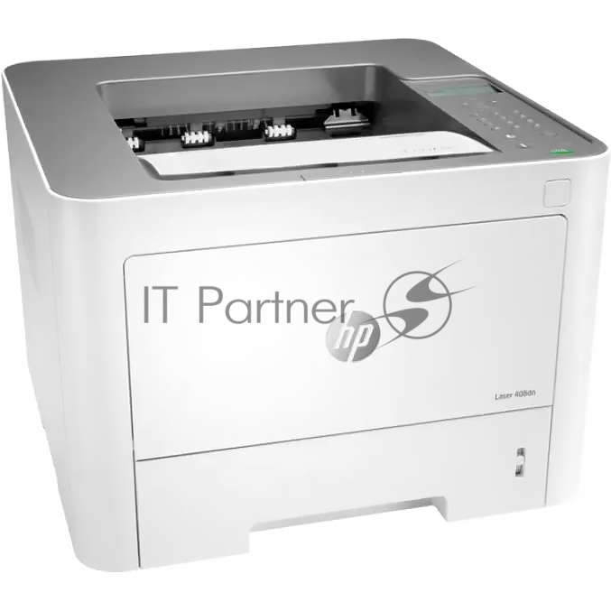 Принтер лазерный HP Laser 408dn (7UQ75A), A4, ч/б, печ. до 40 стр/мин., 1200 x 1200 dpi, USB, RJ-45