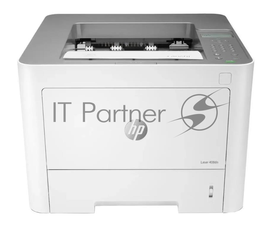 Принтер лазерный HP Laser 408dn (7UQ75A), A4, ч/б, печ. до 40 стр/мин., 1200 x 1200 dpi, USB, RJ-45