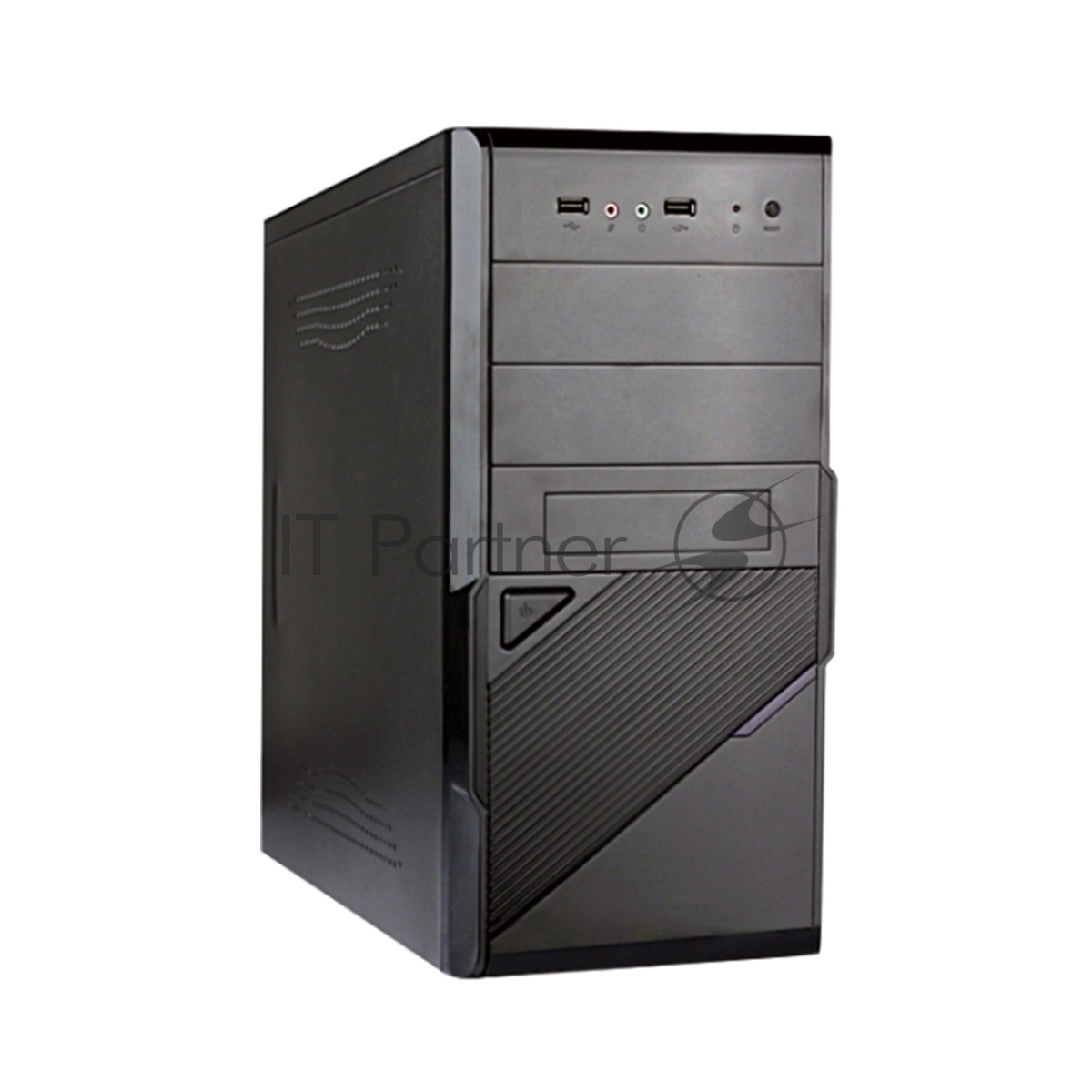 Компьютерный корпус ExeGate EX284022RUS Minitower BA-201 Black, mATX, (без БП), 2*USB, Audio