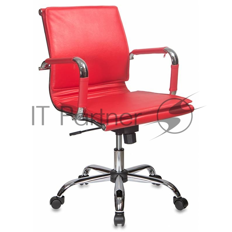 Кресло Бюрократ CH-993-Low/Red красный, экокожа