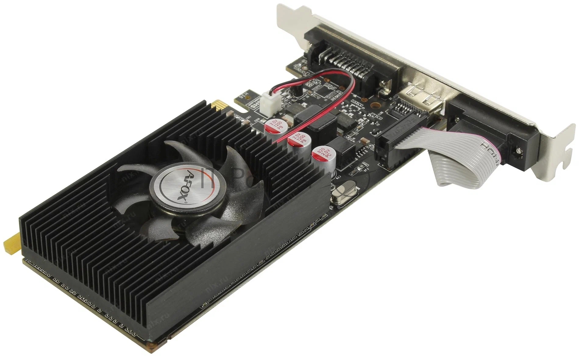Видеокарта AFOX GT730 DDR3 4G 128Bit, LP Single fan, RTL (AF730-4096D3L6) RTL