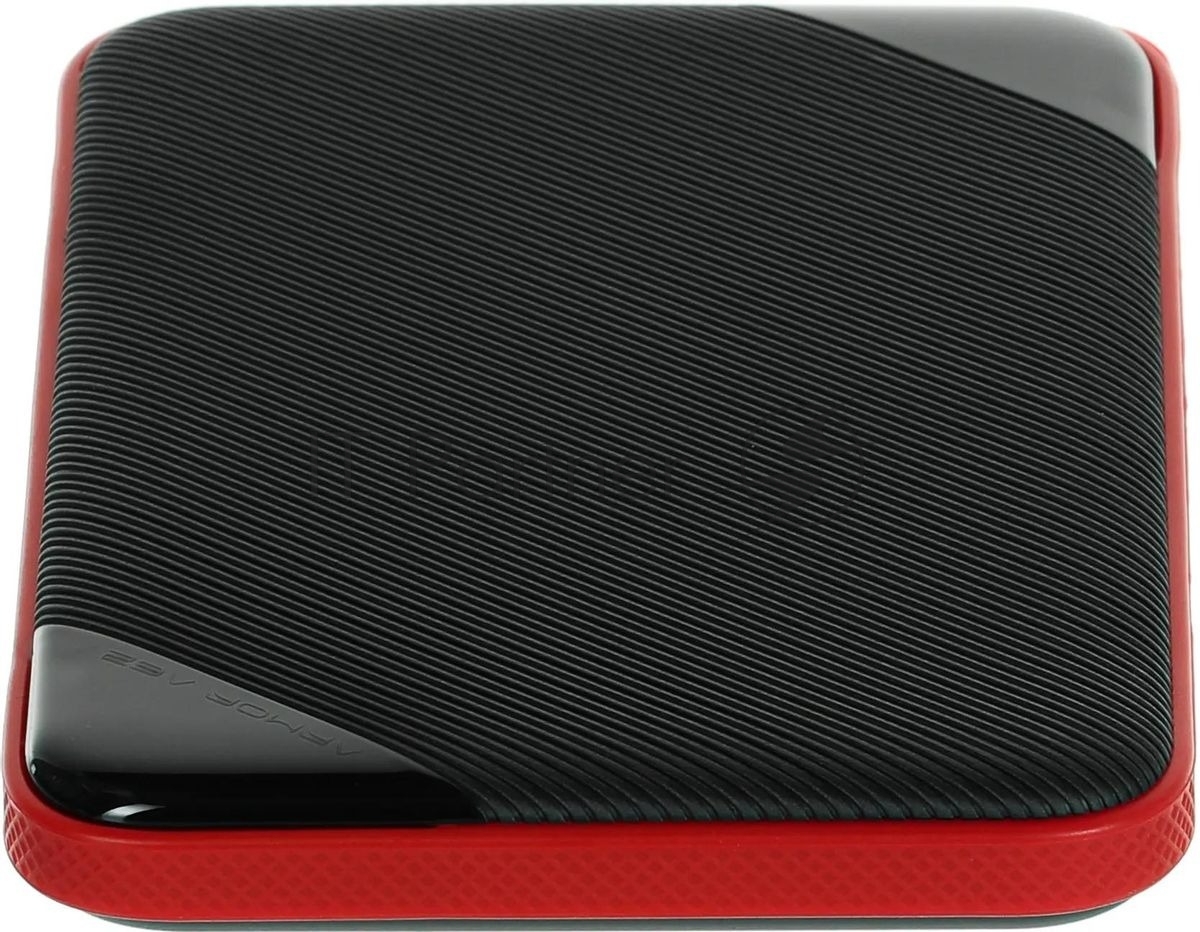Внешний HDD 2.5" Silicon Power Armor A62S, 2TB, USB 3.2 Gen 1 Type-A, 5400 rpm, черно-красный