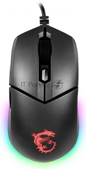 Мышь проводная MSI Clutch GM11 черный, 5000 dpi, USB, кнопки - 6