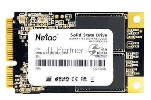Накопитель SSD Netac N5M, 1000Gb, mSATA, R/W 560/520