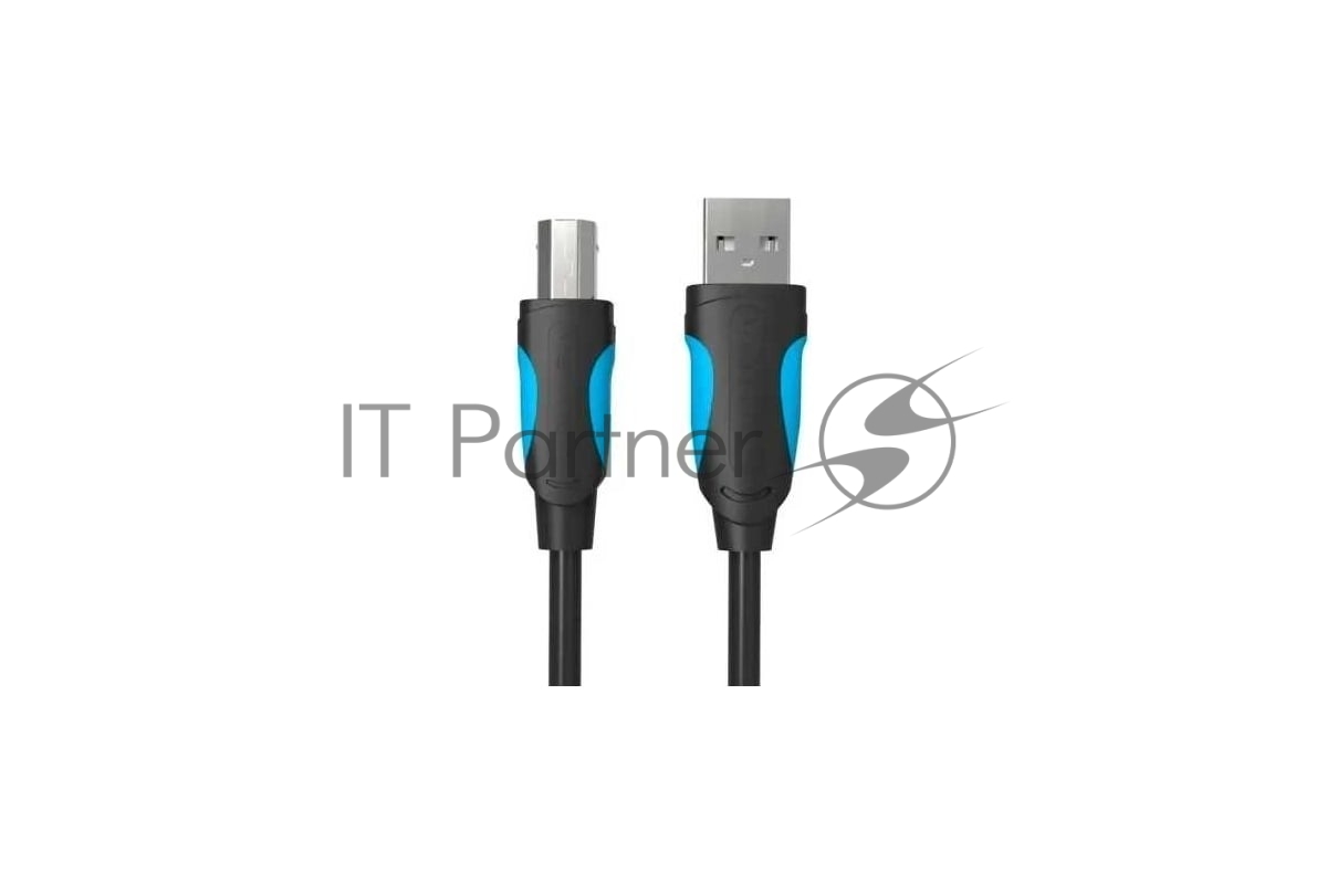 Кабель Vention USB 2.0 AM/BM - 3 м. черный VAS-A16-B300