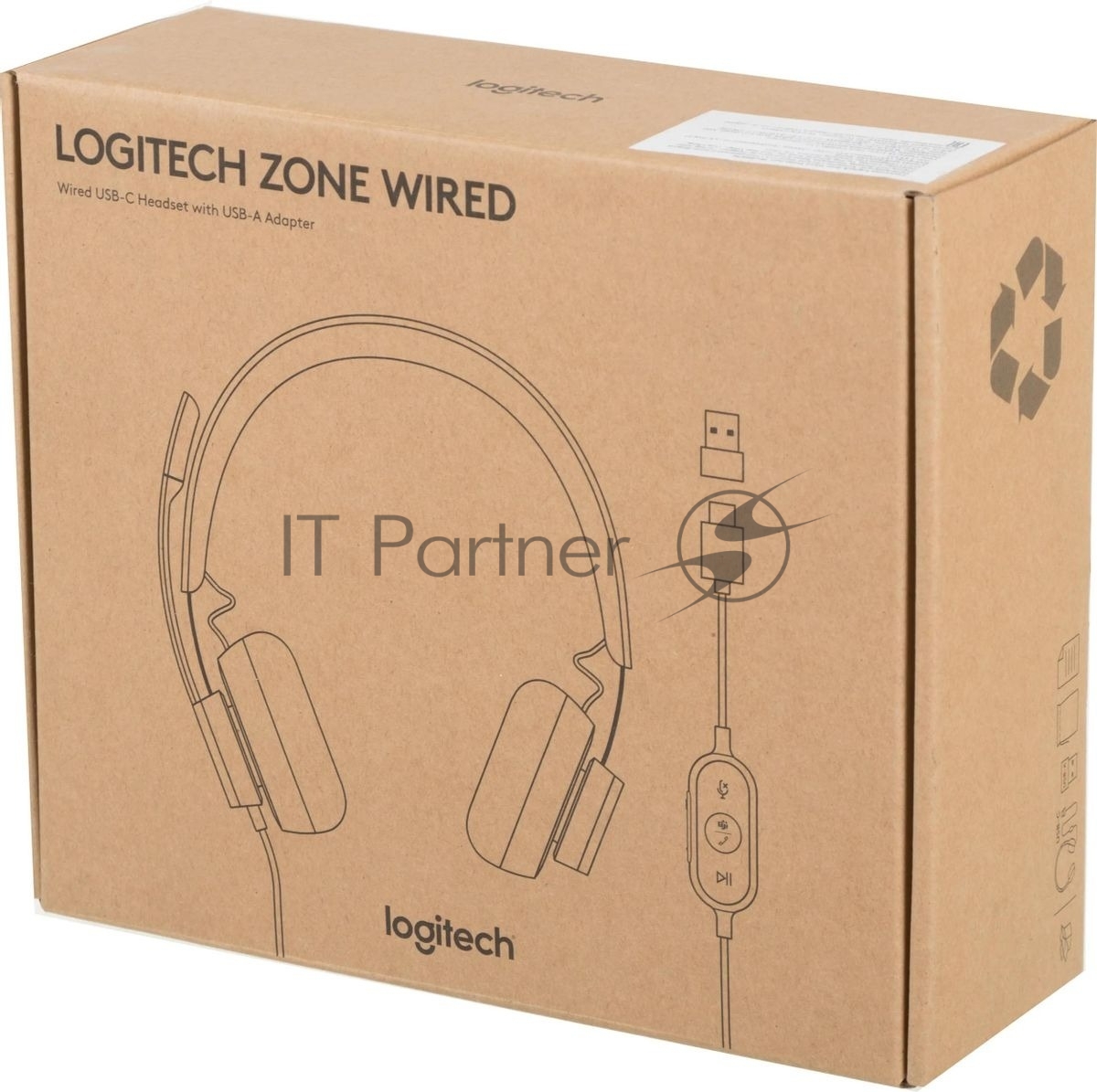 Гарнитура Logitech Zone Wired Teams графит, проводная, USB