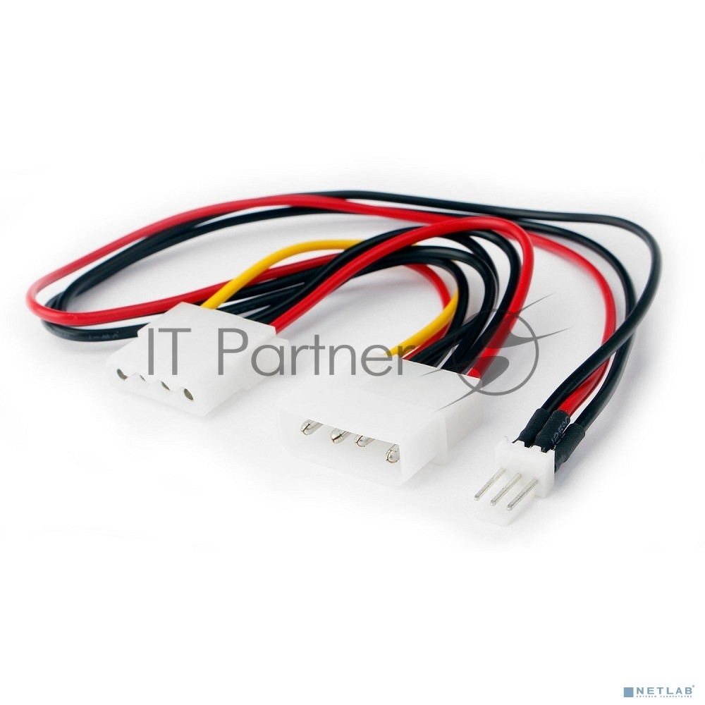 Кабель питания Cablexpert CC-PSU-5, для вентилятора 12V, molex -> molex + 2pin, 15 см