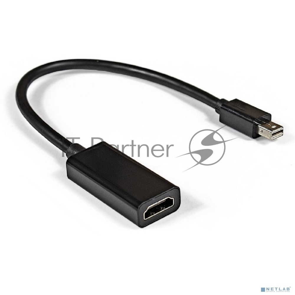 Кабель-переходник ExeGate EX284922RUS miniDisplayPort-HDMI ExeGate EX-mDPM-HDMIF-0.15 (mini20M/19F, 0,15м)