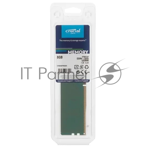 Оперативная память Crucial, DDR4, 8GB (1x8GB), 3200MHz, CL22, DIMM