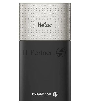 Внешний SSD Netac Z9, 128 Gb, USB 3.2 Gen 2 Type-C, R/W 550/480, черный
