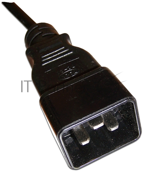 Шнур питания Lanmaster С13-C20, 3х0.75, 220В, 10А, черный, 2 метра