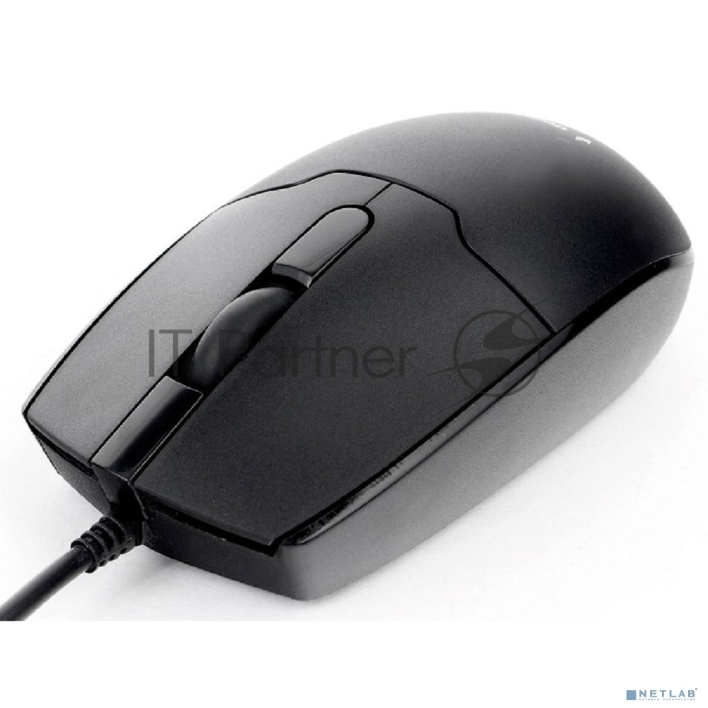 Мышь проводная Gembird MOP-425 черный, 1000 dpi, USB, кнопки - 3