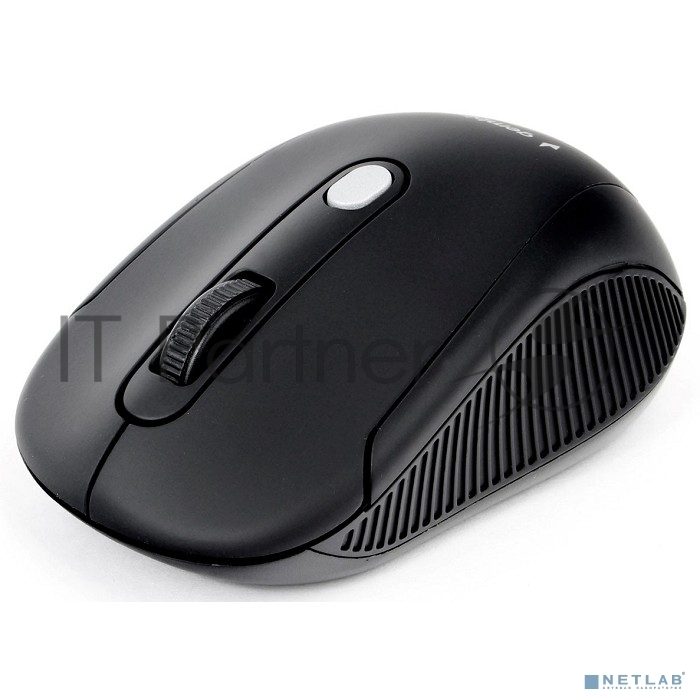 Мышь беспроводная Gembird MUSW-420 черный, 1600 dpi, радиоканал, USB, кнопки - 4