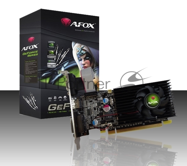 Видеокарта AFOX AF210-1024D2LG2 GEFORCE G210 1Gb DDR2 64BIT DVI HDMI VGA LP HEATSINK RETAIL PACK