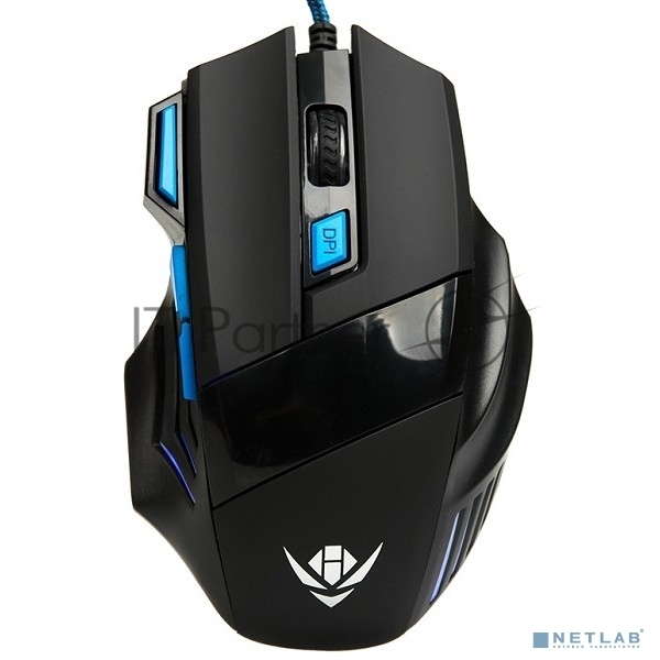 Мышь проводная Nakatomi MOG-21U черный, 2400 dpi, USB, кнопки - 7