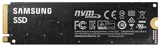 Накопитель SSD Samsung 980 MZ-V8V500BW, 500Gb, PCIe 3.0 x4, M.2 2280, NVMe, R/W 3100/2600
