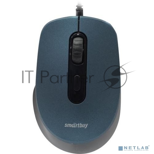 Мышь проводная беззвучная Smartbuy ONE 265-B синяя / 40 SBM-265-B