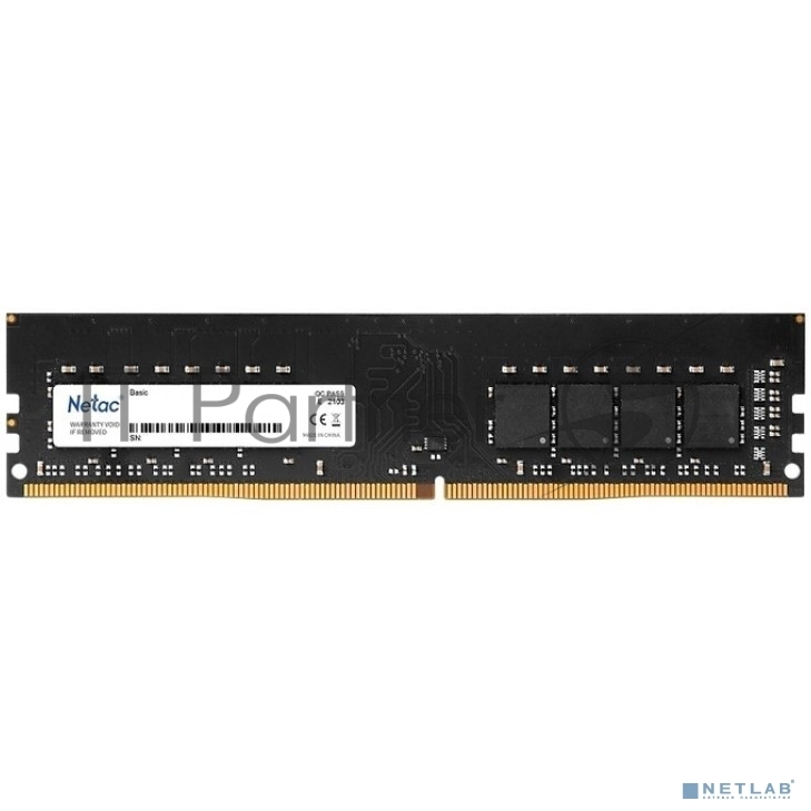 Оперативная память NETAC Basic, DDR4, 16GB (1x16GB), 2666MHz, CL19, DIMM