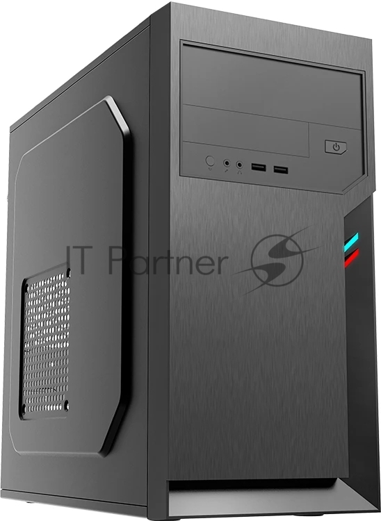 Компьютерный корпус Foxline FL-702, mATX, 1x5.25EXT, 1x3.5EXT, 2x3.5INT, 2xUSB 3.0, HDA, w/o FAN, w/450W ATX PSU, w/1.2m EU pwr cord