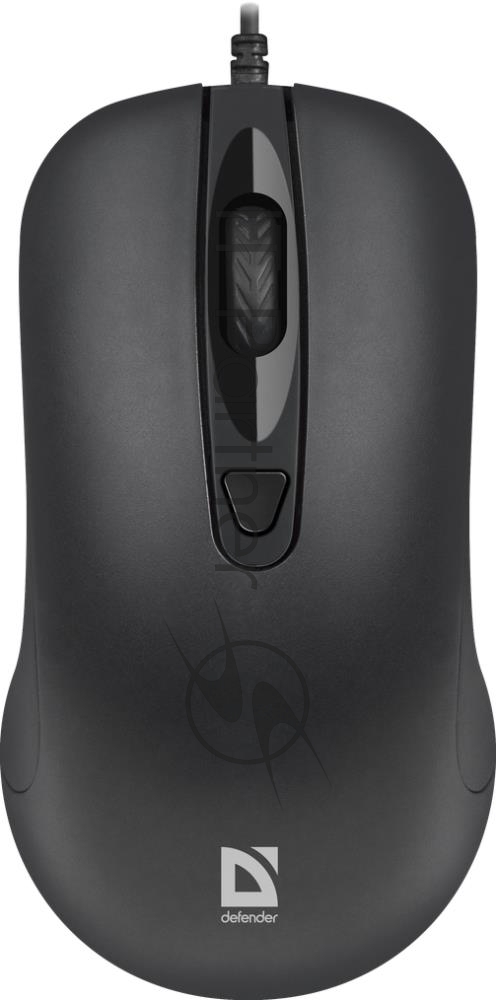 Мышь проводная Defender Classic MB-230 черный, 1600 dpi, USB, кнопки - 4