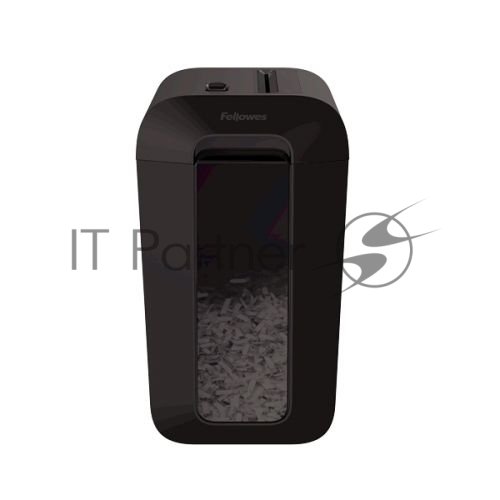 Шредер Fellowes PowerShred LX65 черный (секр.P-4)/перекрестный/10лист./22лтр./скрепки/скобы/пл.карты