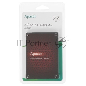 Накопитель SSD Apacer AS350X, 512Gb, 2.5", SATA III, R/W 560/540