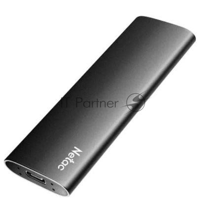 Внешний SSD Netac Z SLIM, 128 GB, USB 3.2 Gen 2 Type-C, R/W 520/480, черный