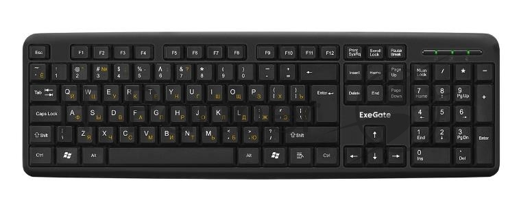 Клавиатура проводная ExeGate Professional Standard LY-405 (EX287138RUS), USB, черный