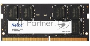 Оперативная память NETAC Basic, DDR4, 8GB (1x8GB), 3200MHz, CL22, SO-DIMM