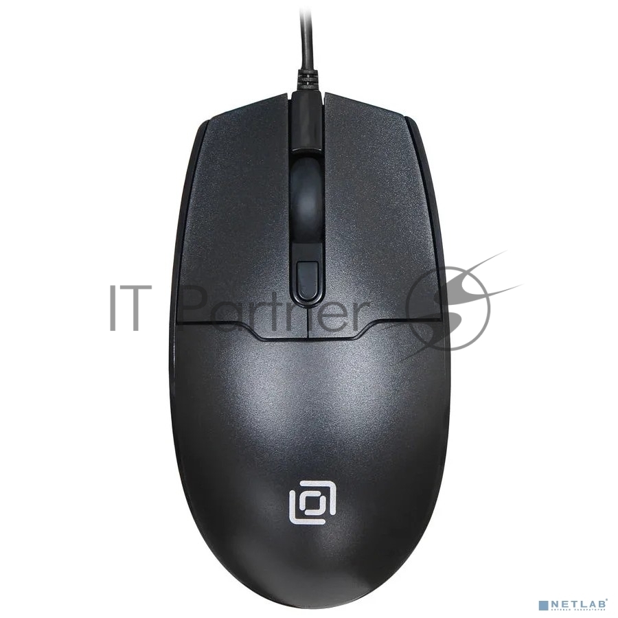 Мышь проводная Oklick 147M черный, 1600 dpi, USB, кнопки - 3