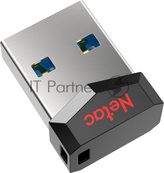 Флешка USB Netac UM81 (NT03UM81N-032G-20BK), 32Gb, USB 2.0, R/W 30/10, черный/красный