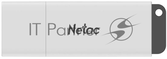 Флешка USB Netac U185 128Gb <NT03U185N-128G-20WH>, USB 2.0, с колпачком, пластиковая белая