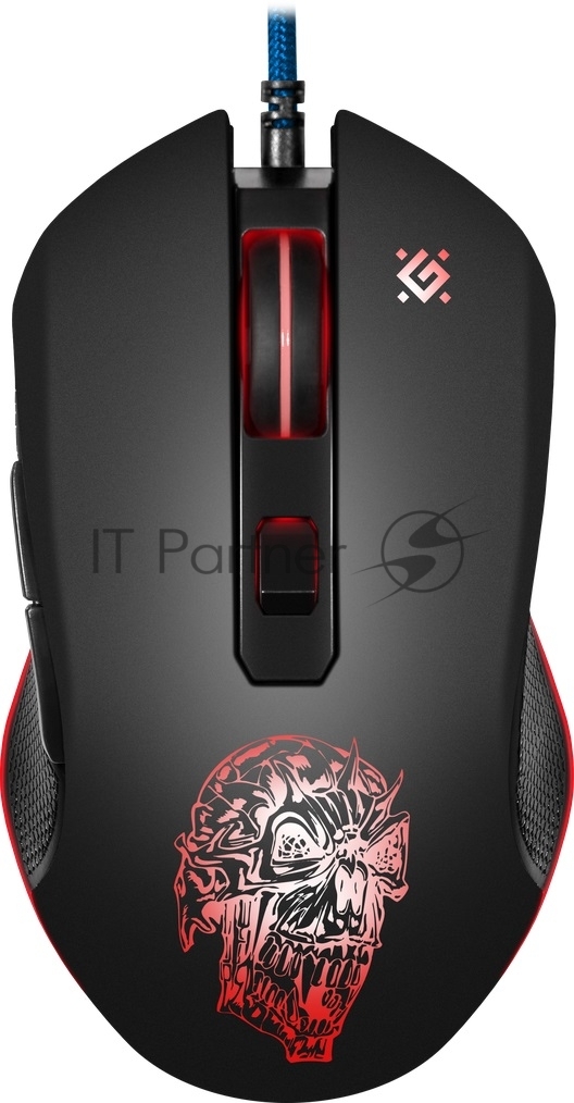 Мышь проводная Defender Sleipnir GM-927 черный, 12800 dpi, USB, кнопки - 6