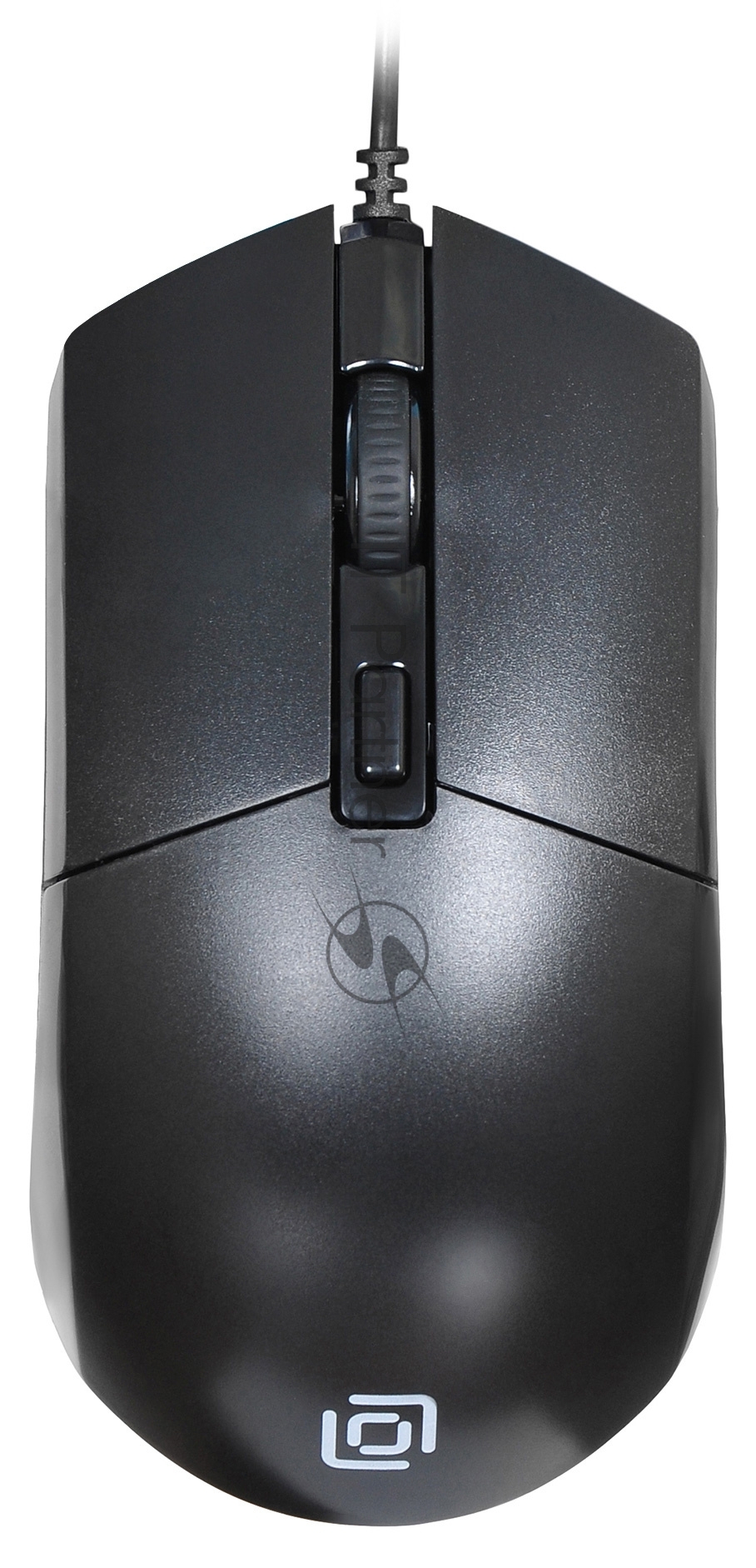 Мышь проводная Oklick 207M черный, 2400 dpi, USB, кнопки - 4