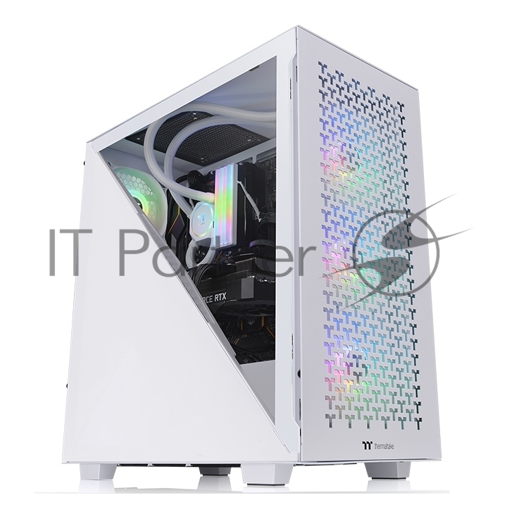 Компьютерный корпус Thermaltake Divider 300 TG Air Snow CA-1S2-00M6WN-02 Snow/Win/SPCC/Tempered Glass*1/Mesh Front Panel/120мм Standard Fan*2 (528610)