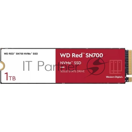 Накопитель SSD WD Red SN700, 1Tb, PCIe 3.0 x4, M.2 2280, NVMe, R/W 3430/3000