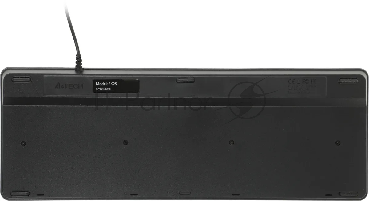 Клавиатура проводная A4Tech Fstyler FK25, USB, черный/серый
