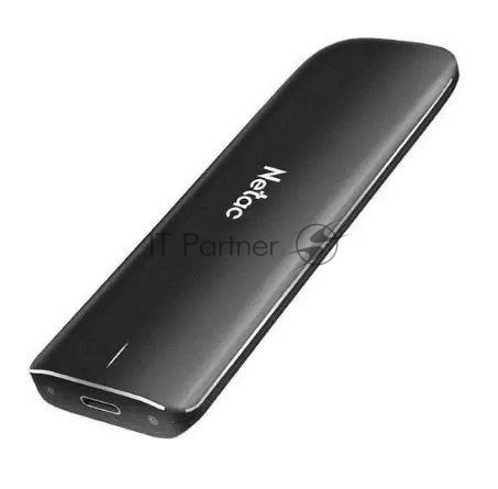 Внешний SSD Netac ZX, 500 Gb, USB 3.2 Gen 2 Type-C, R/W 1050/950, черный