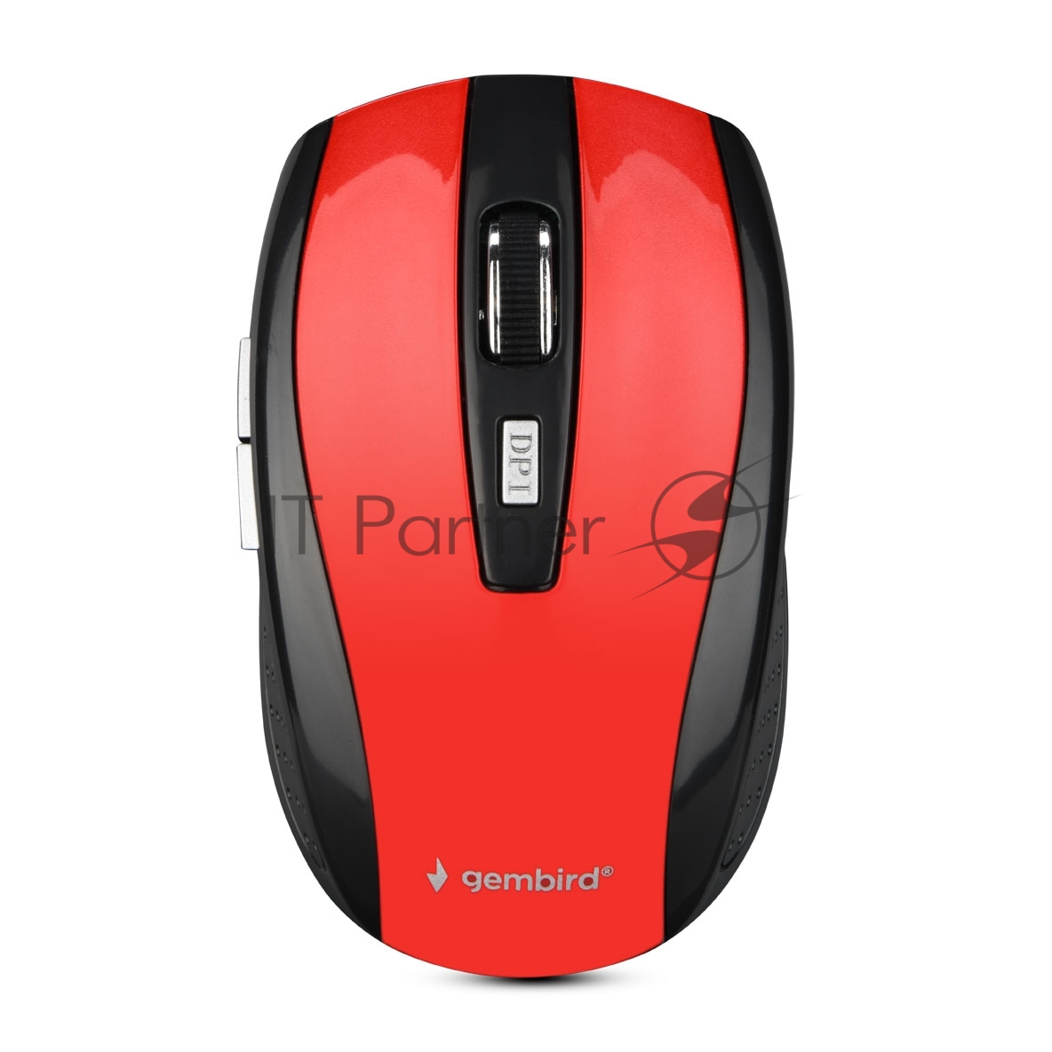Мышь беспроводная Gembird MUSW-330-3 красный, 2400 dpi, радиоканал, USB, кнопки - 6