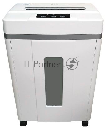 Шредер Office Kit S200TSCD 0,8x2 белый (секр.P-7) фрагменты 6лист. 25лтр. скобы пл.карты CD