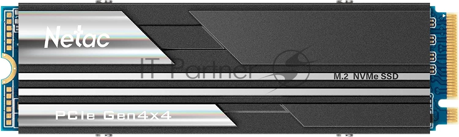 Накопитель SSD Netac NV5000, 1Tb, M.2 2280, PCIe 4.0 x4, NVMe, R/W 5000/4400, с радиатором
