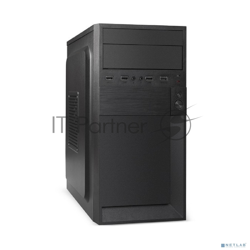 Компьютерный корпус Minitower ExeGate EX291140RUS BAA-105-01AAA350 (mATX, БП AAA350 с вент. 8см, 2*USB, аудио, черный)