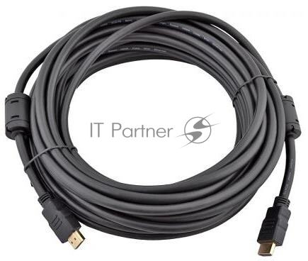 Кабель соединительный аудио-видео HDMI (m)/HDMI (m) 3м. феррит.кольца позолоченные контакты черный (NO NAME)