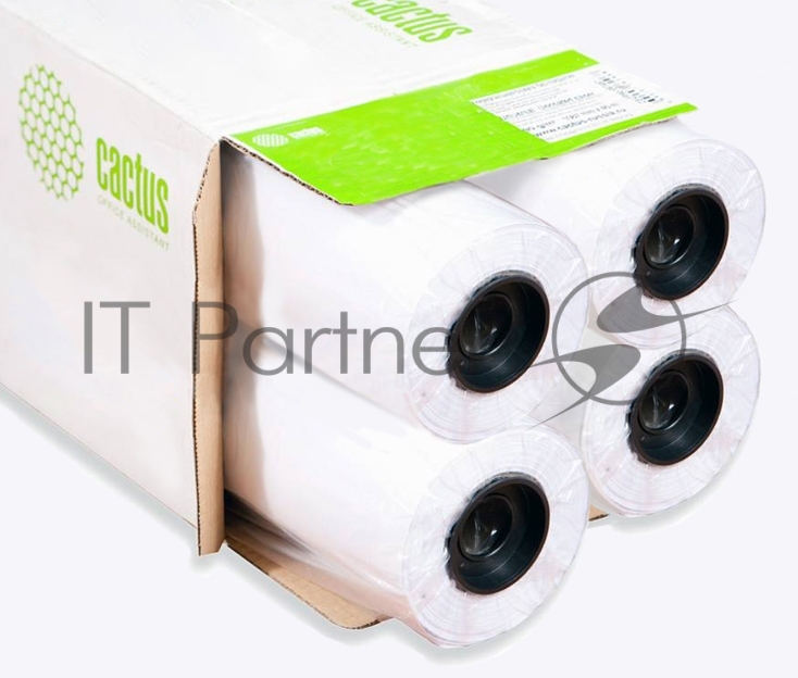 Бумага Cactus CS-LFP90-610457-4 24"(A1) 610мм-45.7м/90г/м2 CIE171% универсальная втулка:50.8мм (2") (упак.:4рул)